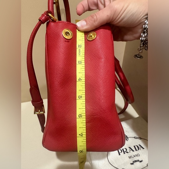 Prada Saffiano Lux Double Zip Tote - Picture 15 of 15